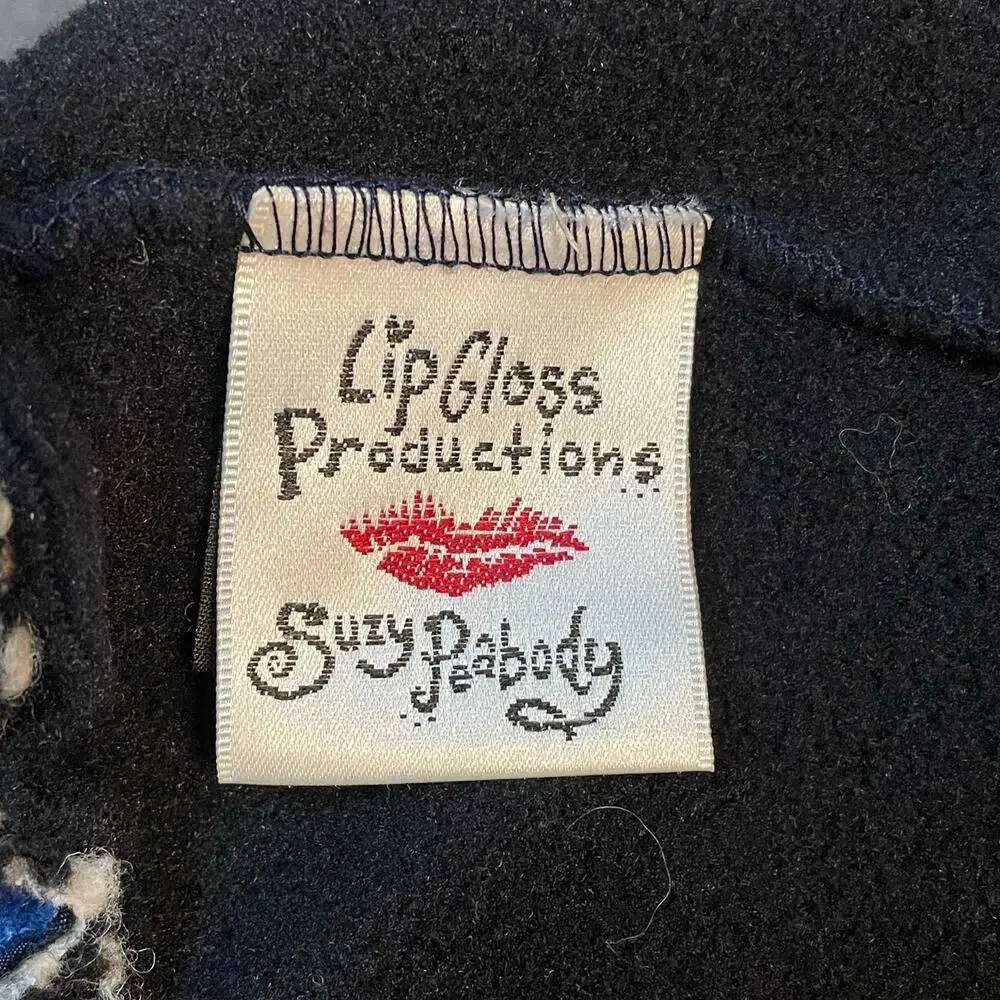 LipGloss Productions Suzy Peabody Tall Fleece Beanie Pillbox Hat Polartec Red